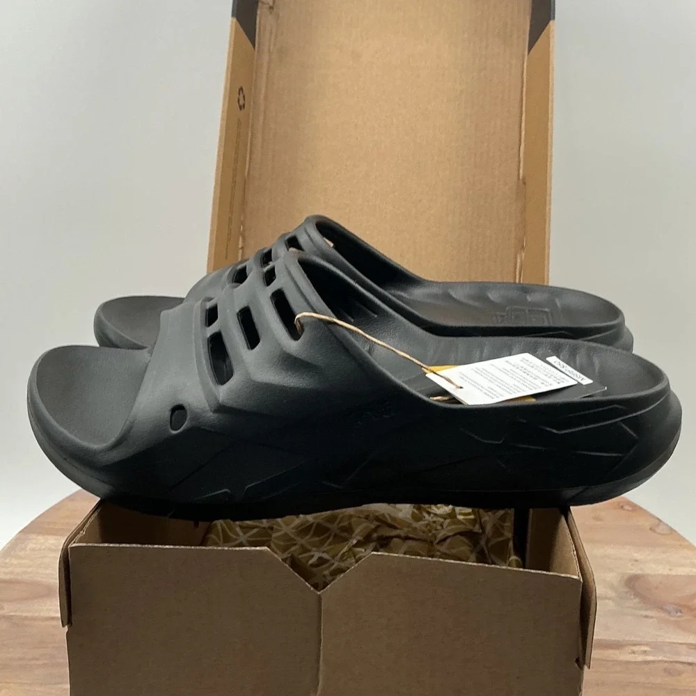 Teva Apretrail Slide Black Mens 9 Womens 11 Recovery Sandals 1165790-W